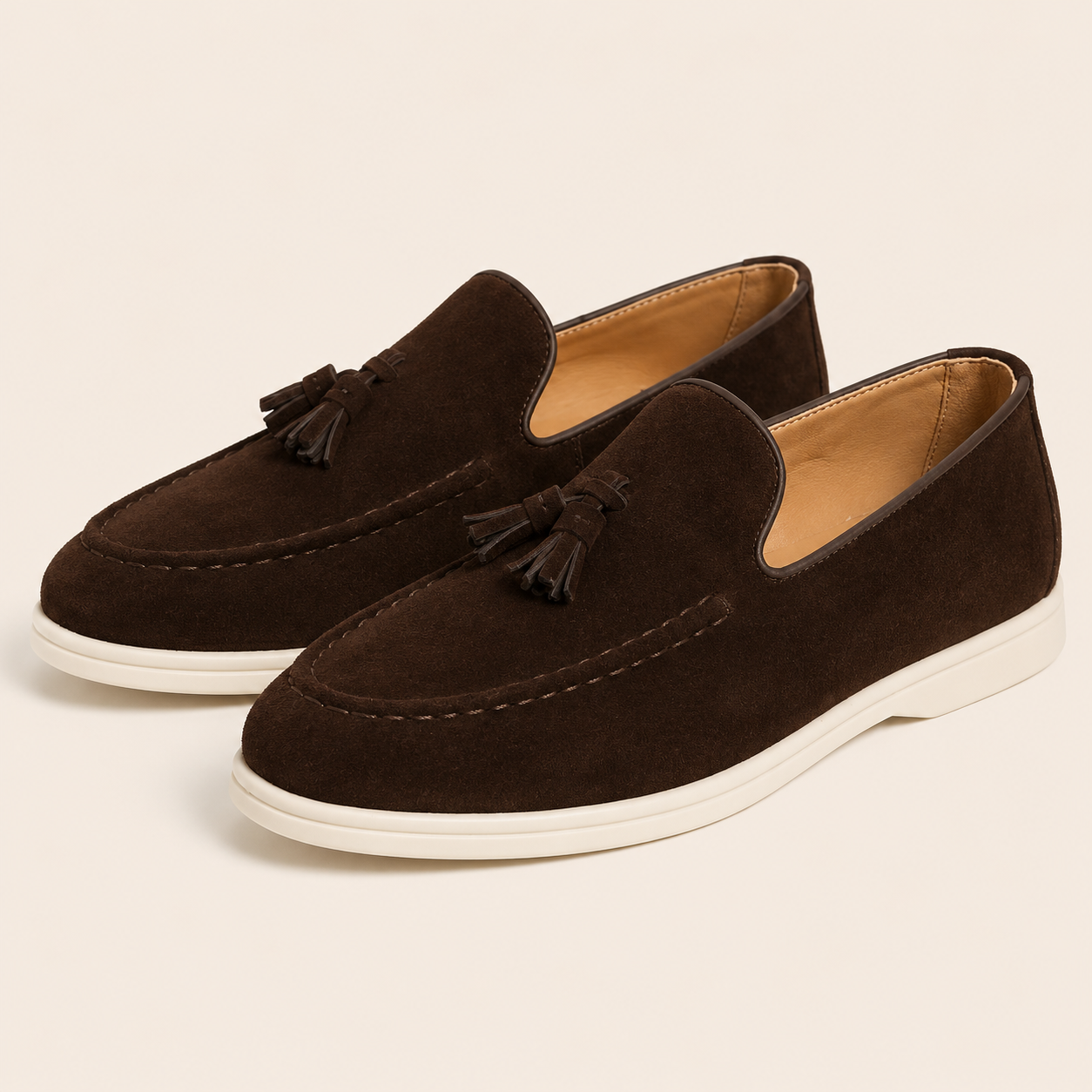 Alviora – Mocasines Borlas Hombre Ante