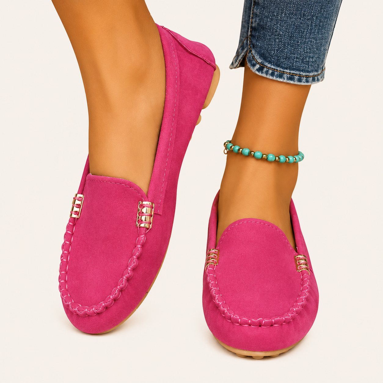 Alviora – Mocasines Elegantes Detalle Metálico
