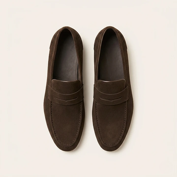 Alviora – Mocasines Hombre Ante Slip-On