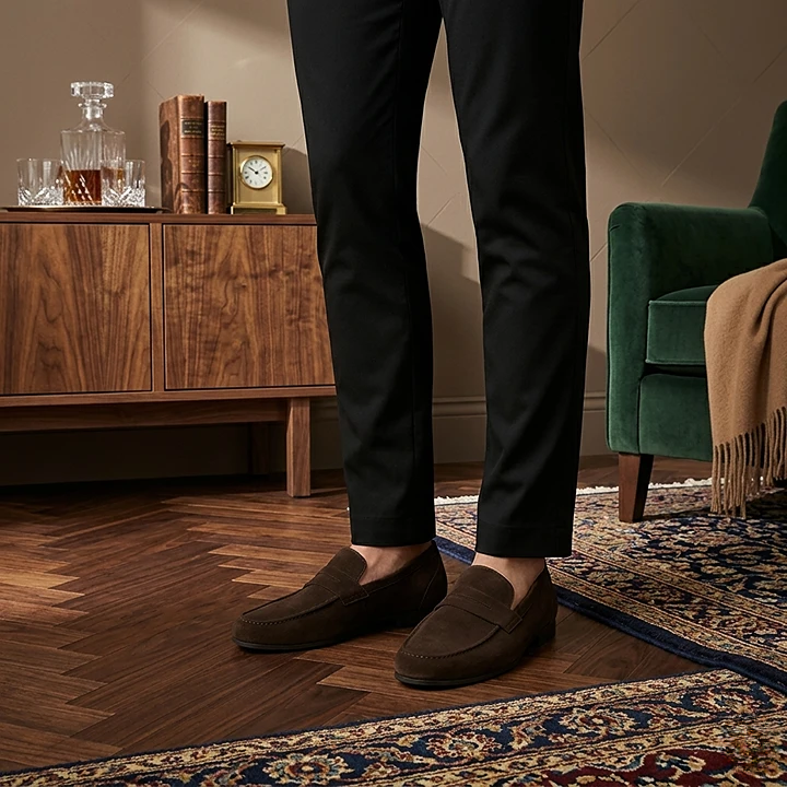 Alviora – Mocasines Hombre Ante Slip-On