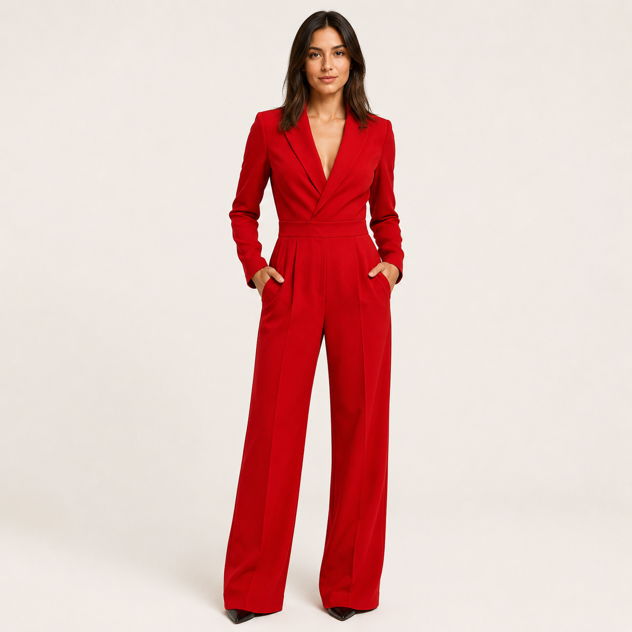 Alviora – Mono Elegante Mujer Palazzo