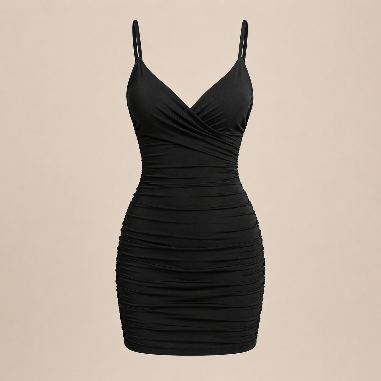 Alviora – Vestido Bodycon Plisado Elegante