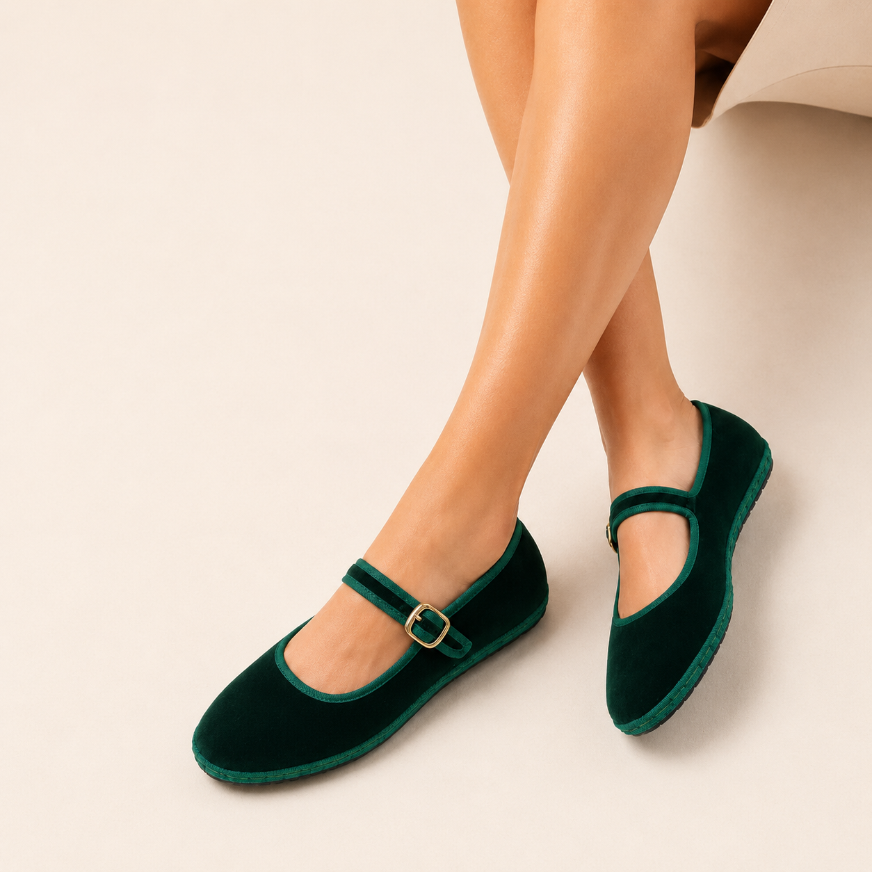 Bailarinas Mary Jane Terciopelo
