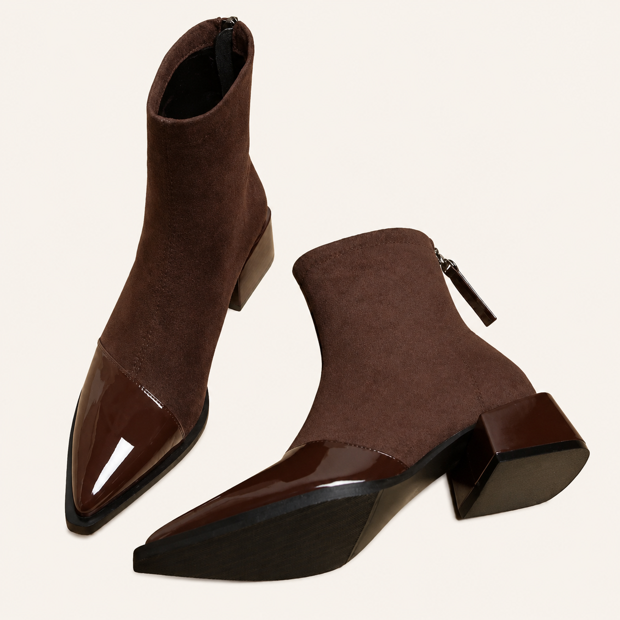 Botines Ante Elegantes Mujer