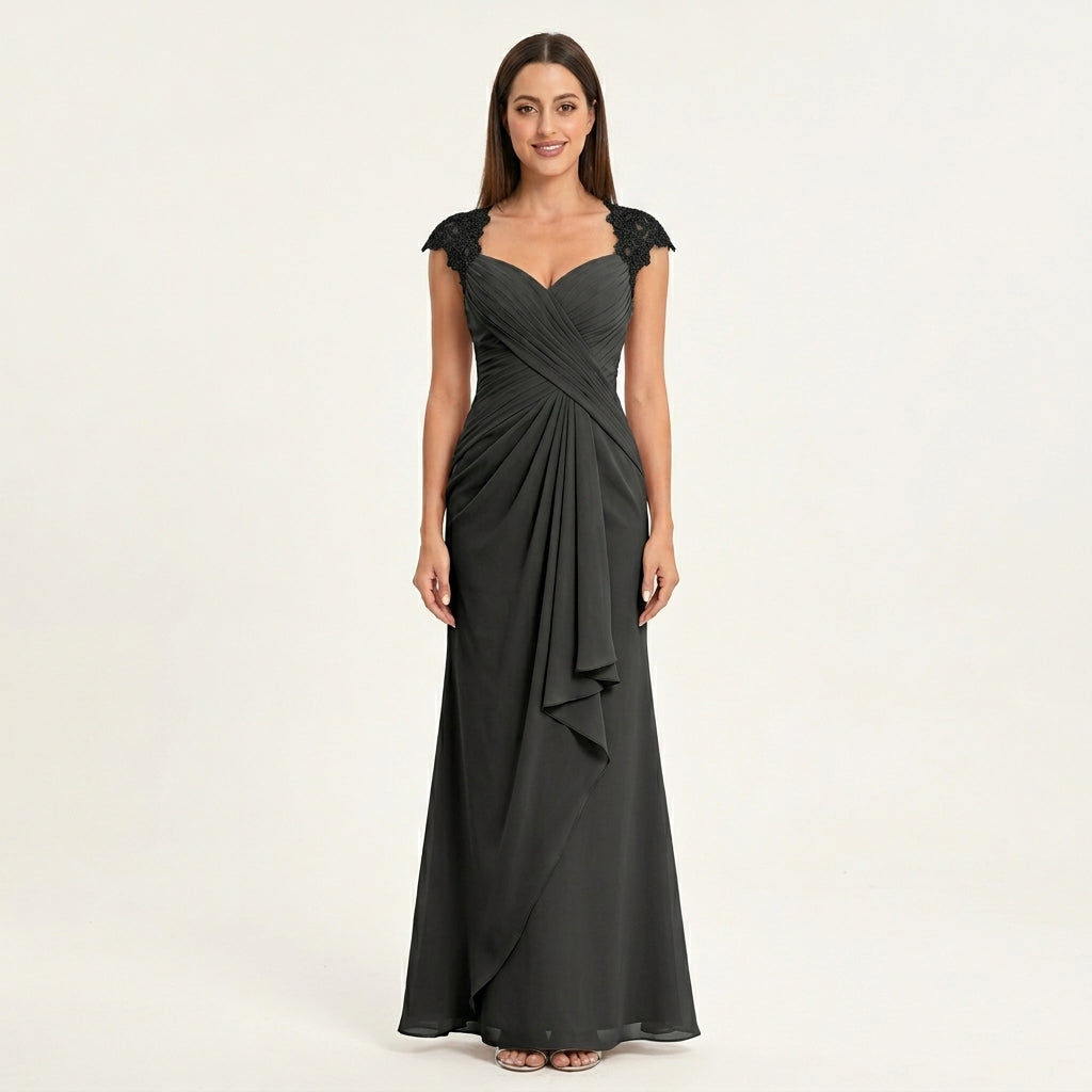 Vestido Maxi Chifón Plisado