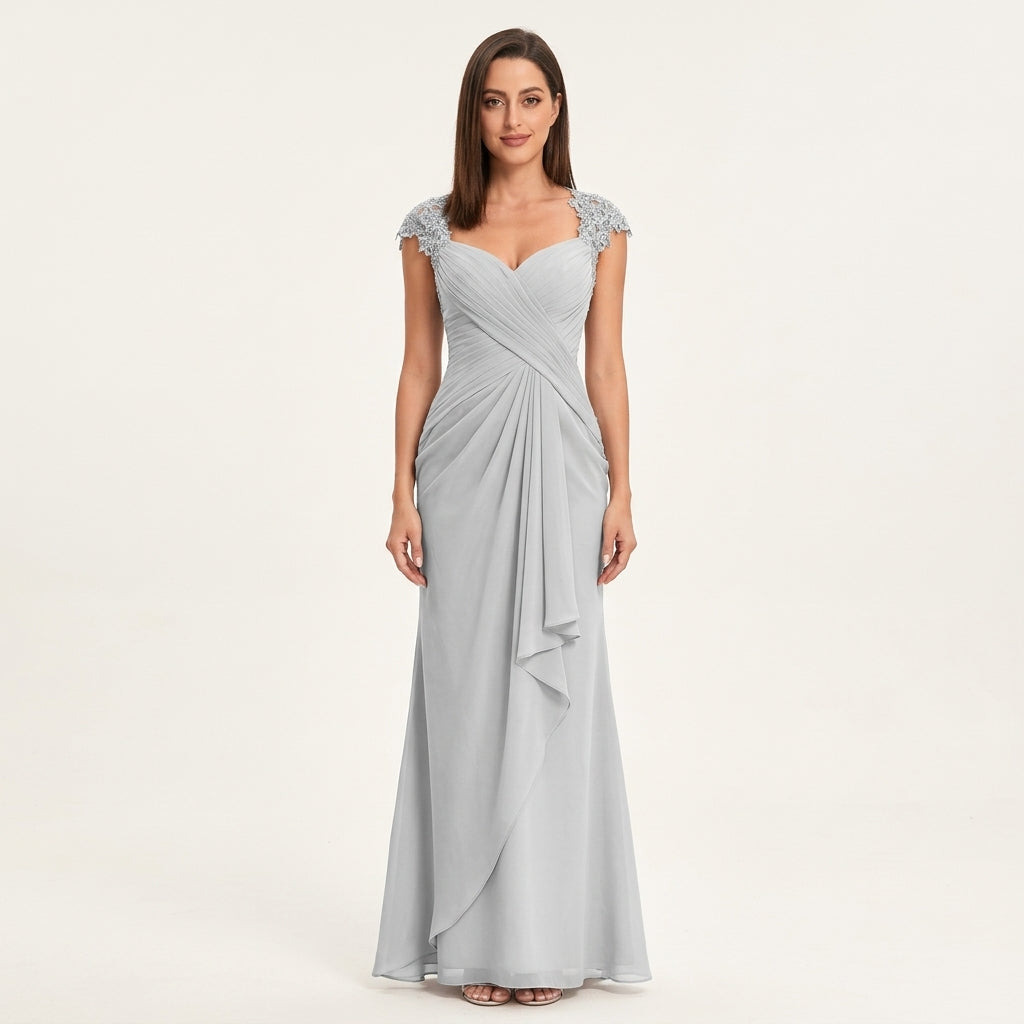 Vestido Maxi Chifón Plisado