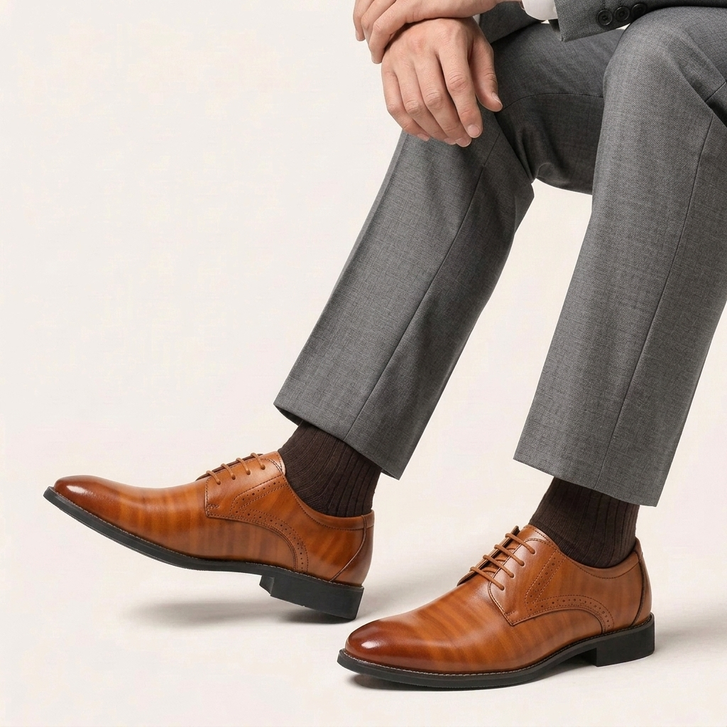 Zapatos Derby Hombre Piel