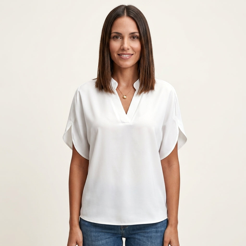 Top Estructurado Sin Mangas Elegante