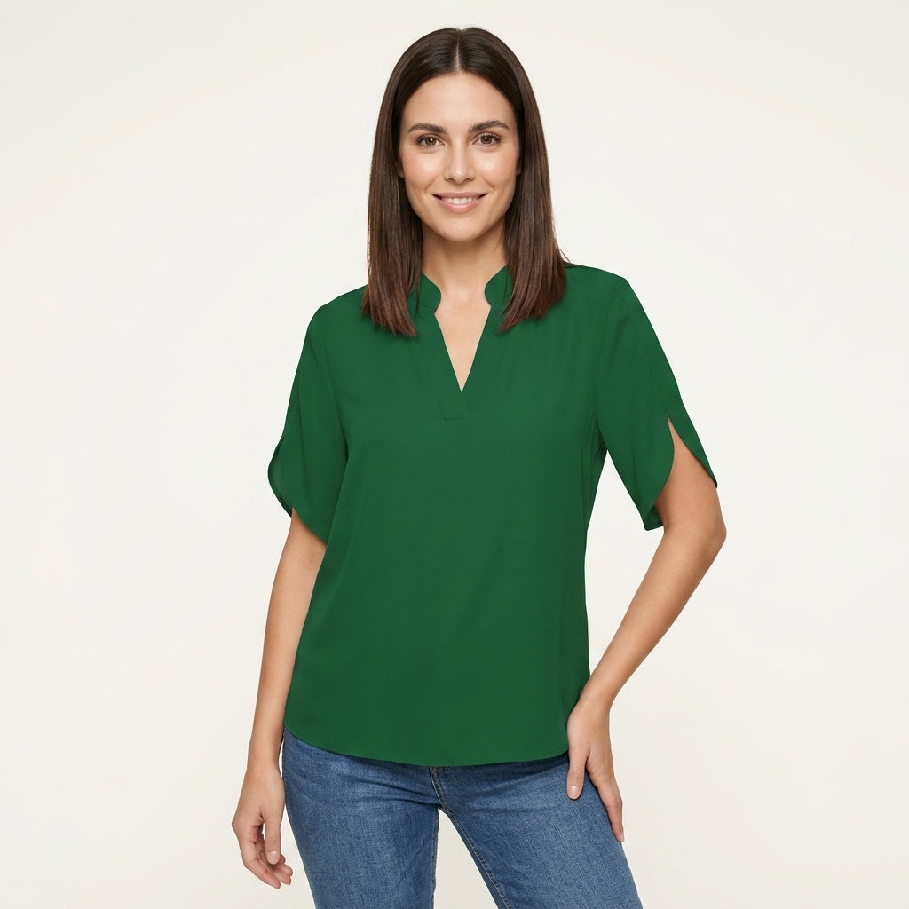 Top Estructurado Sin Mangas Elegante