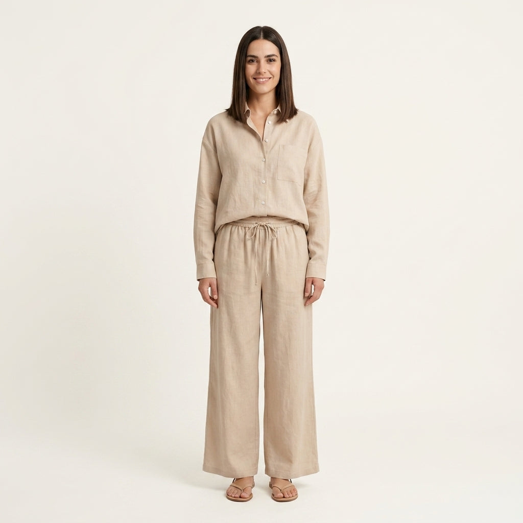 Conjunto lino verano elegante