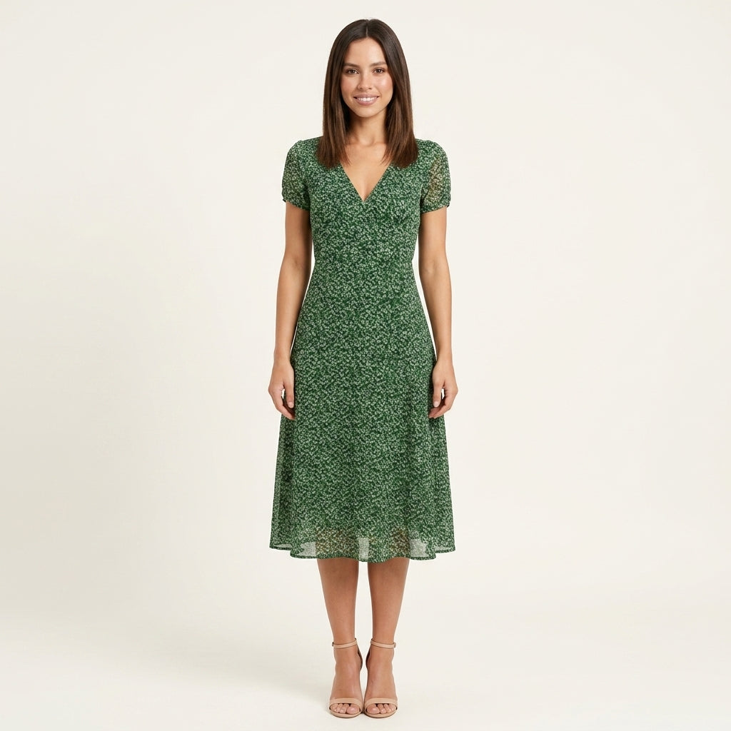 Vestido Línea A Fluido