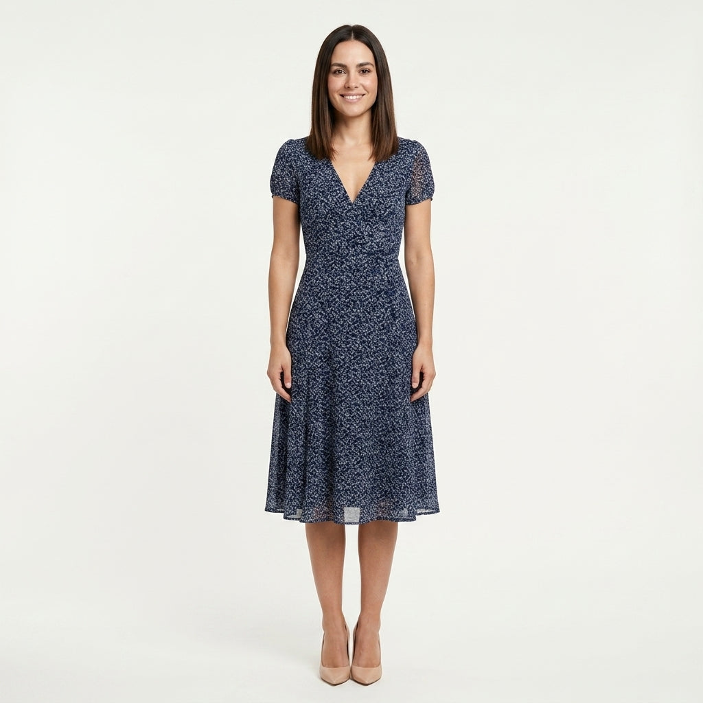 Vestido Línea A Fluido