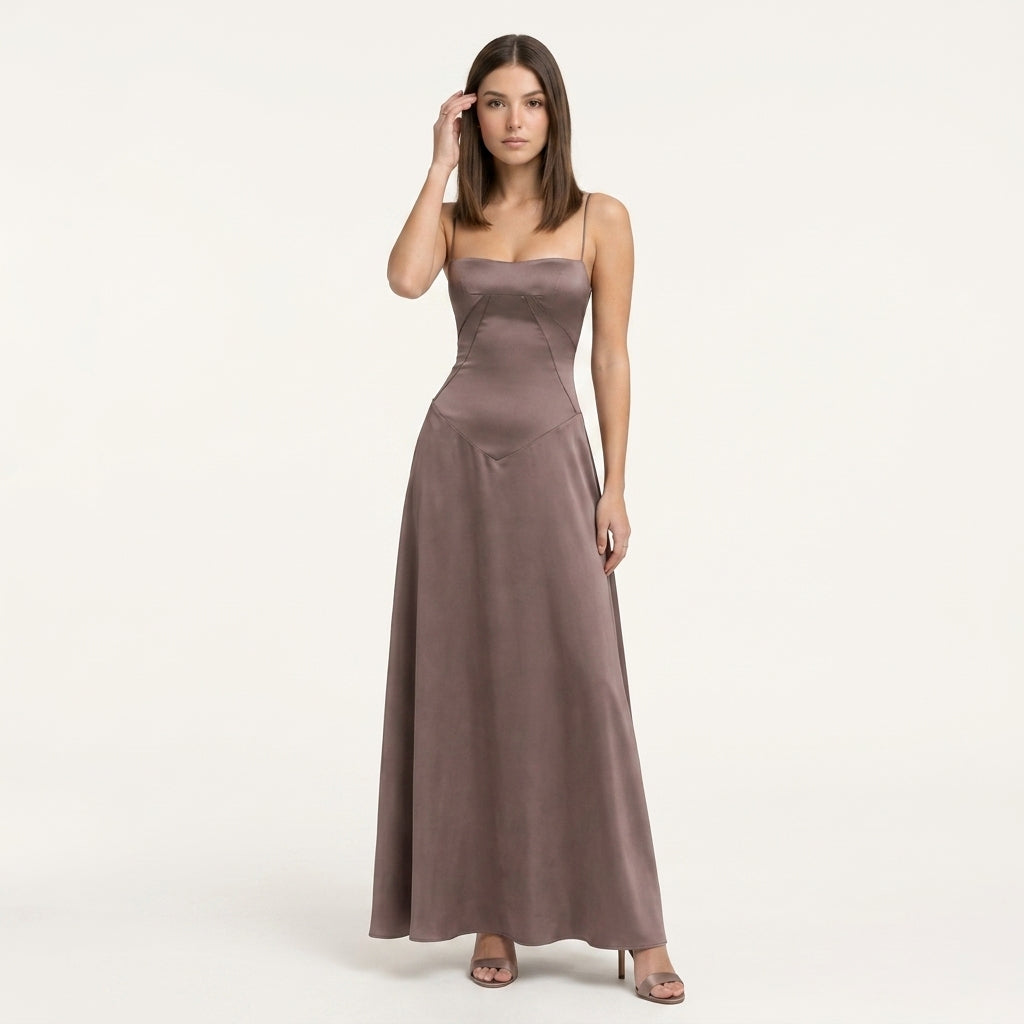 Vestido Largo Elegante Mujer