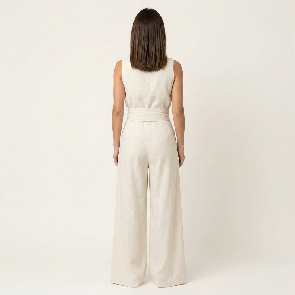Mono Elegante de Pierna Ancha