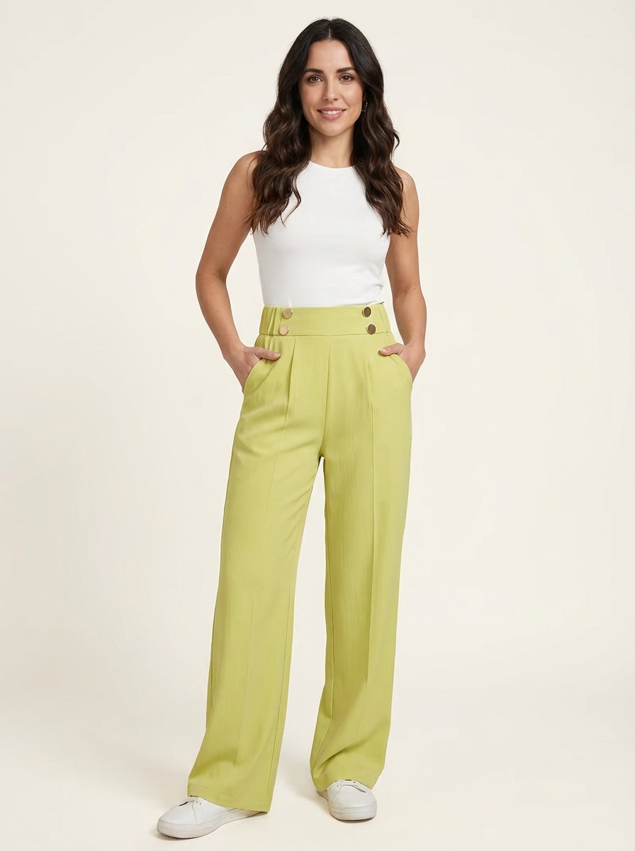 Pantalón oficina elegante mujer