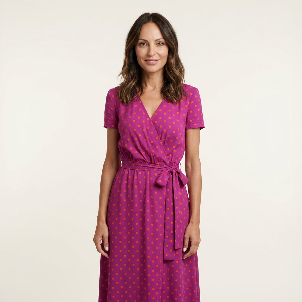 Vestido Midi Cruzado Floral