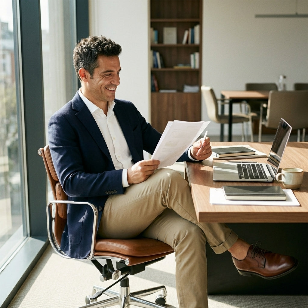 Pantalones de Vestir Elásticos