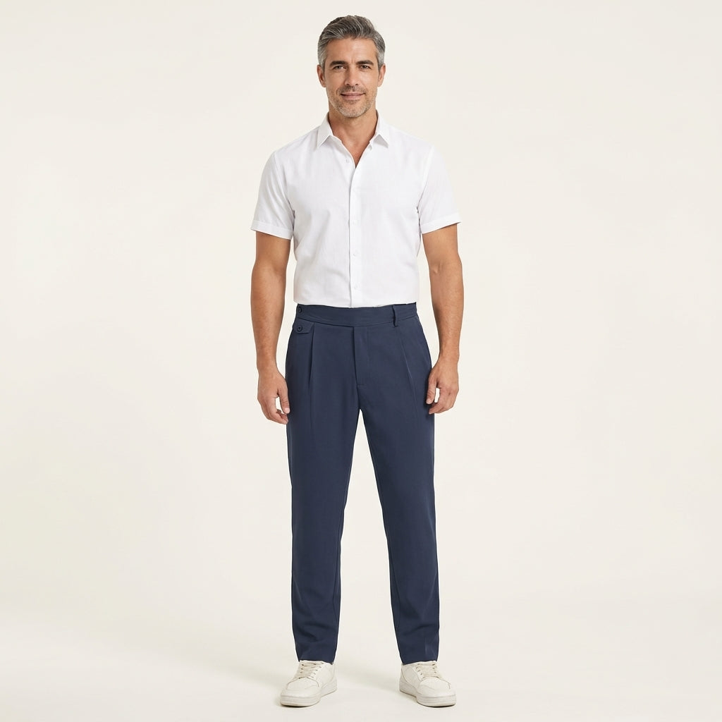 Pantalones Casuales Relajados Hombre