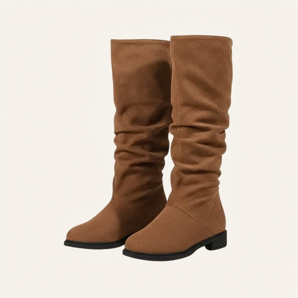 Botas holgadas de media caña para mujer