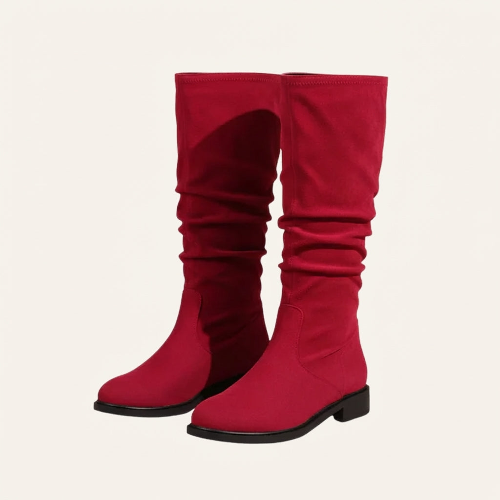 Botas holgadas de media caña para mujer