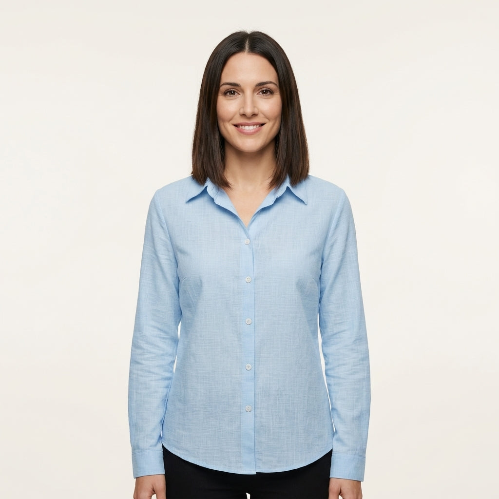 Camisa de manga larga holgada