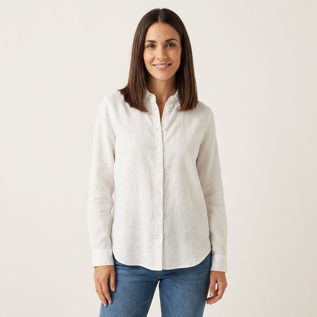 Camisa de manga larga holgada