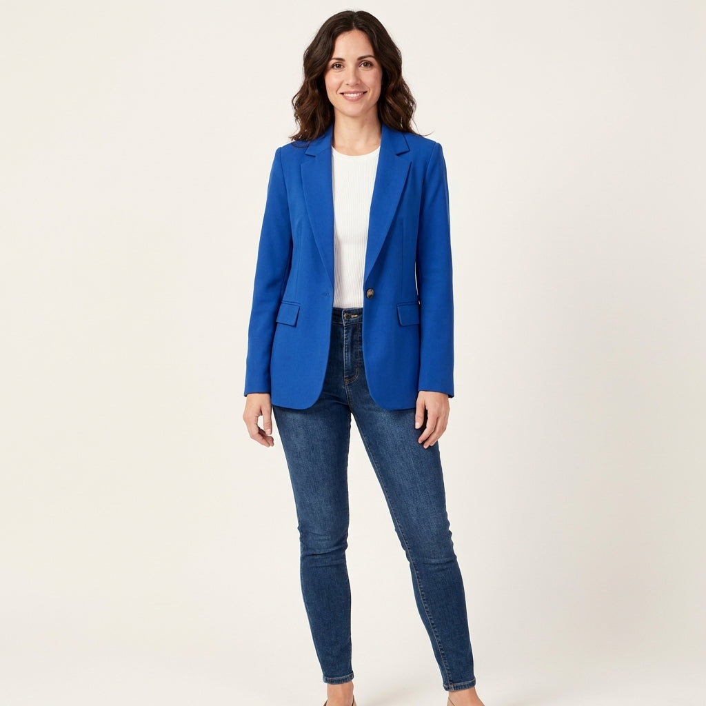 Blazer Cashmere Mujer Elegante