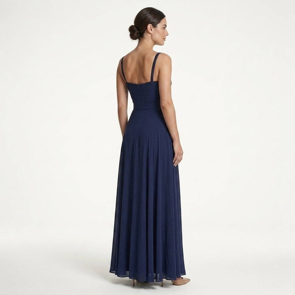 Vestido maxi elegante fruncido