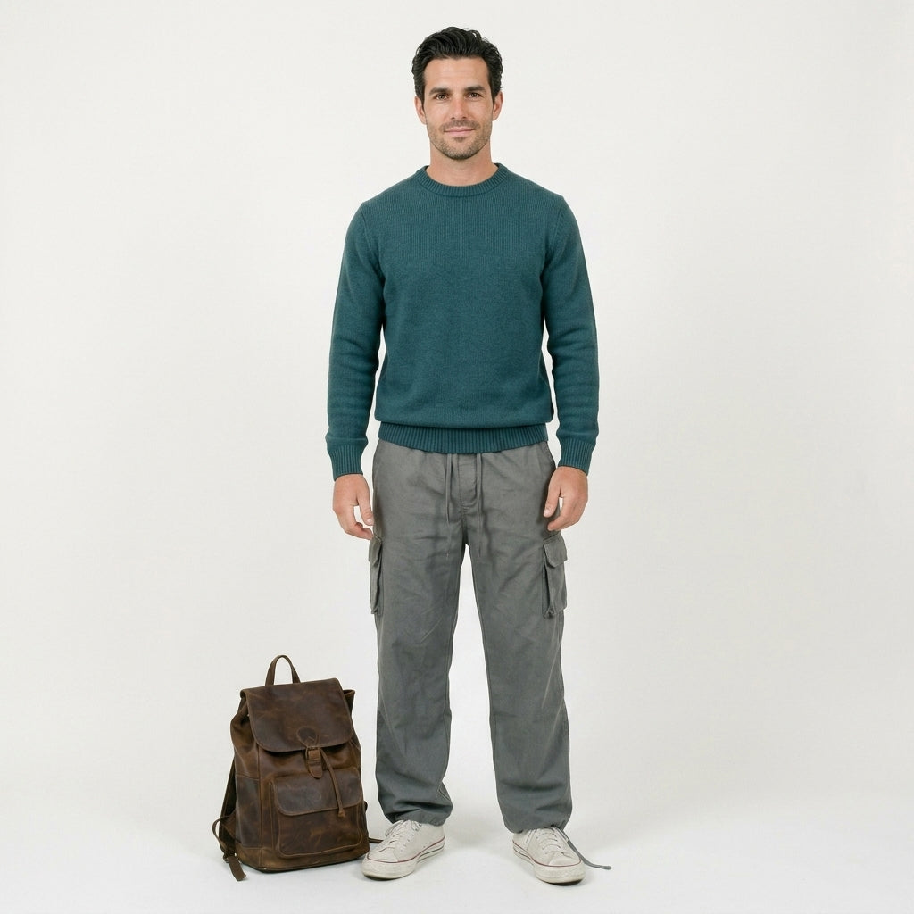 Pantalones cargo cómodos hombre