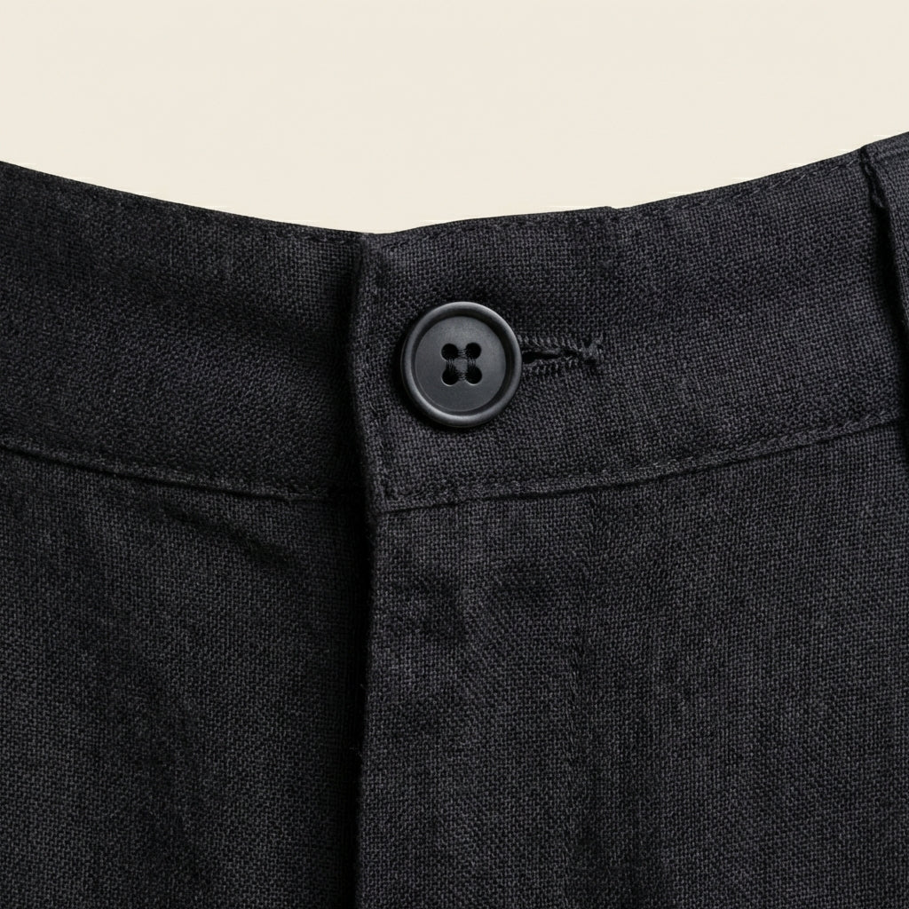 Pantalón ancho de lino