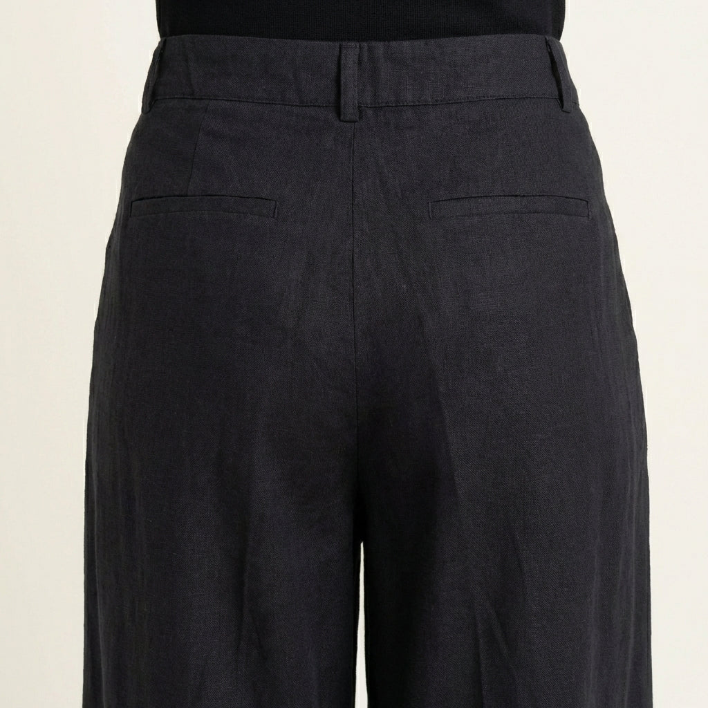 Pantalón ancho de lino
