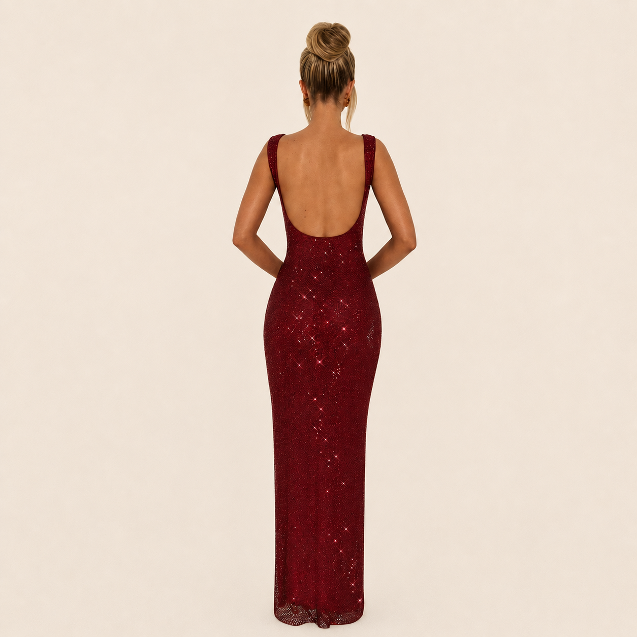 Vestido Gala Brillante Mujer