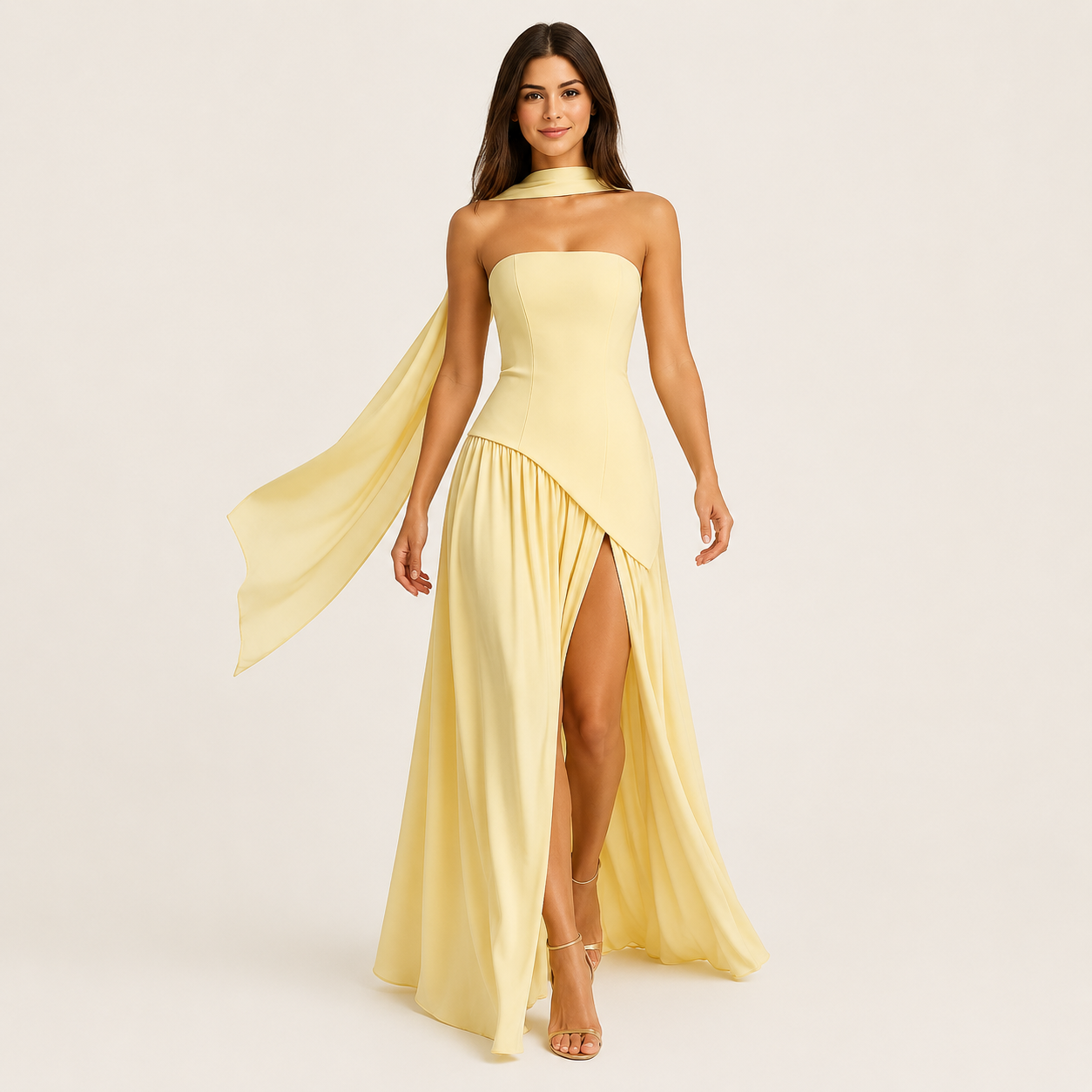 Vestido Terciopelo Elegante Mujer