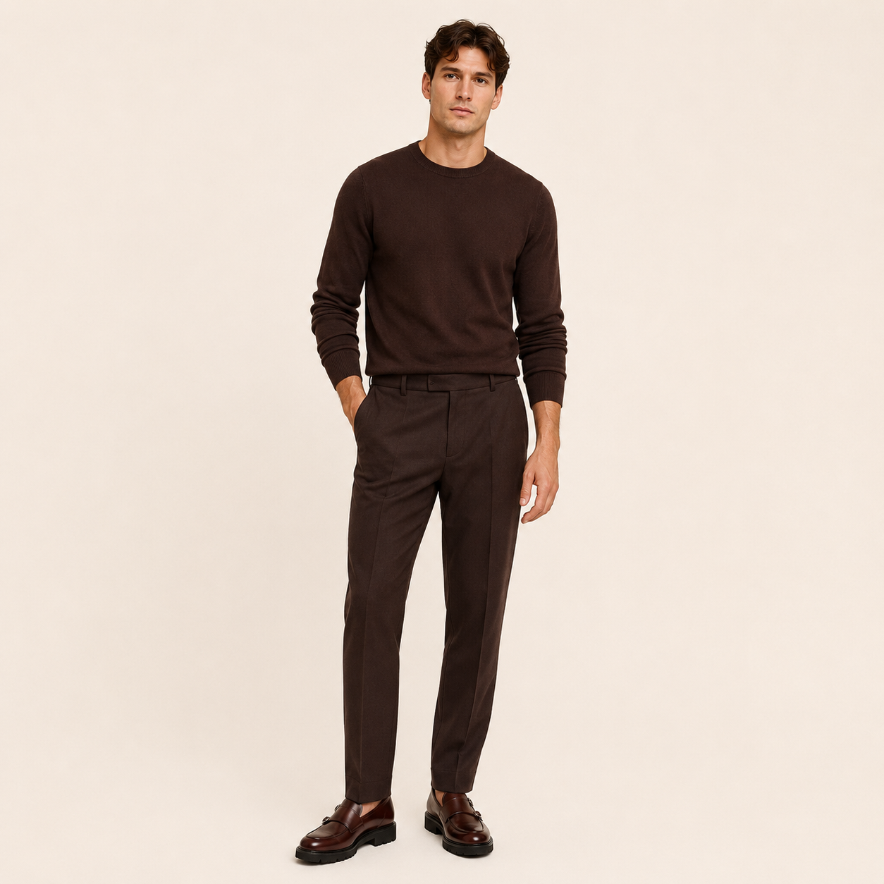 Zapatos Monk Doble Hombre