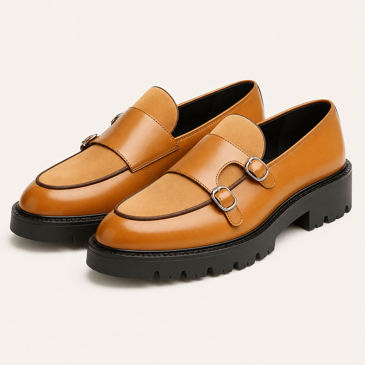 Zapatos Monk Doble Hombre