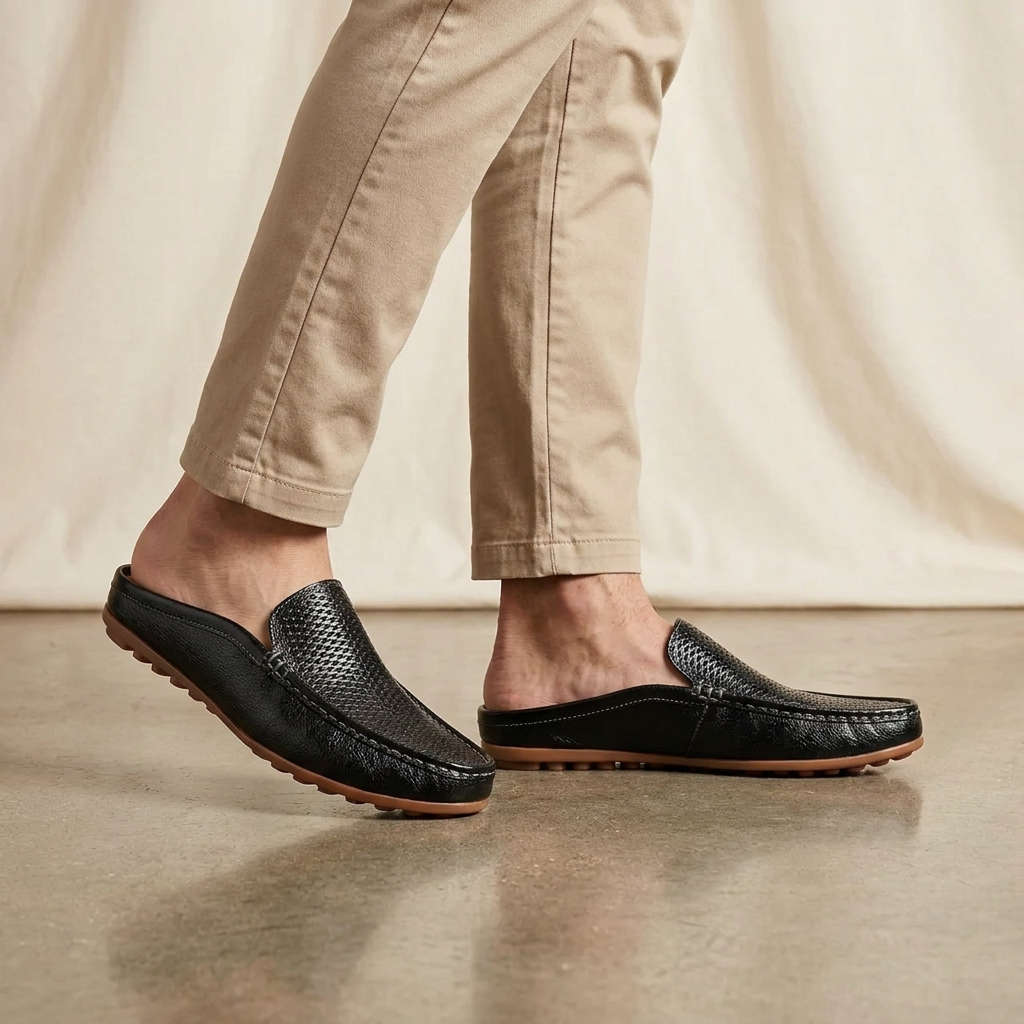 Sandalias Mule De Cuero