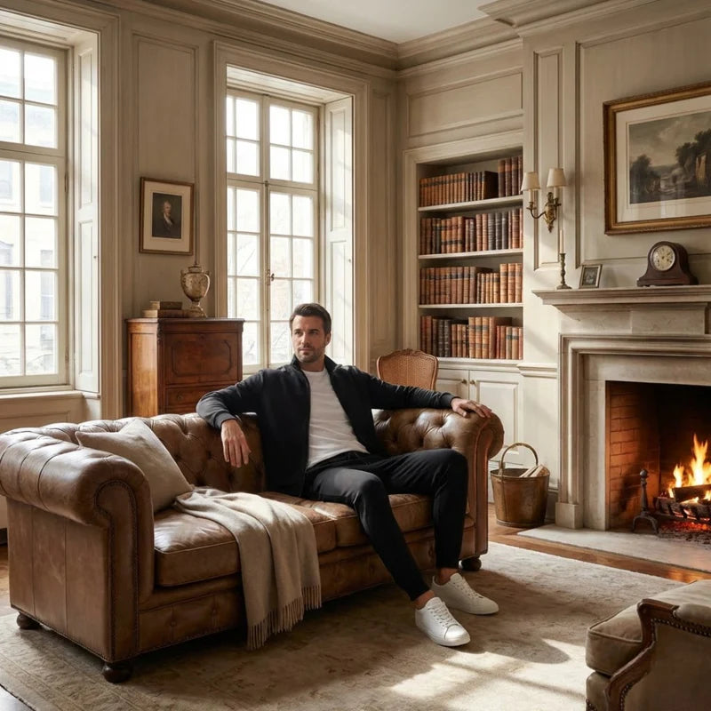 Conjunto casual refinado para hombre