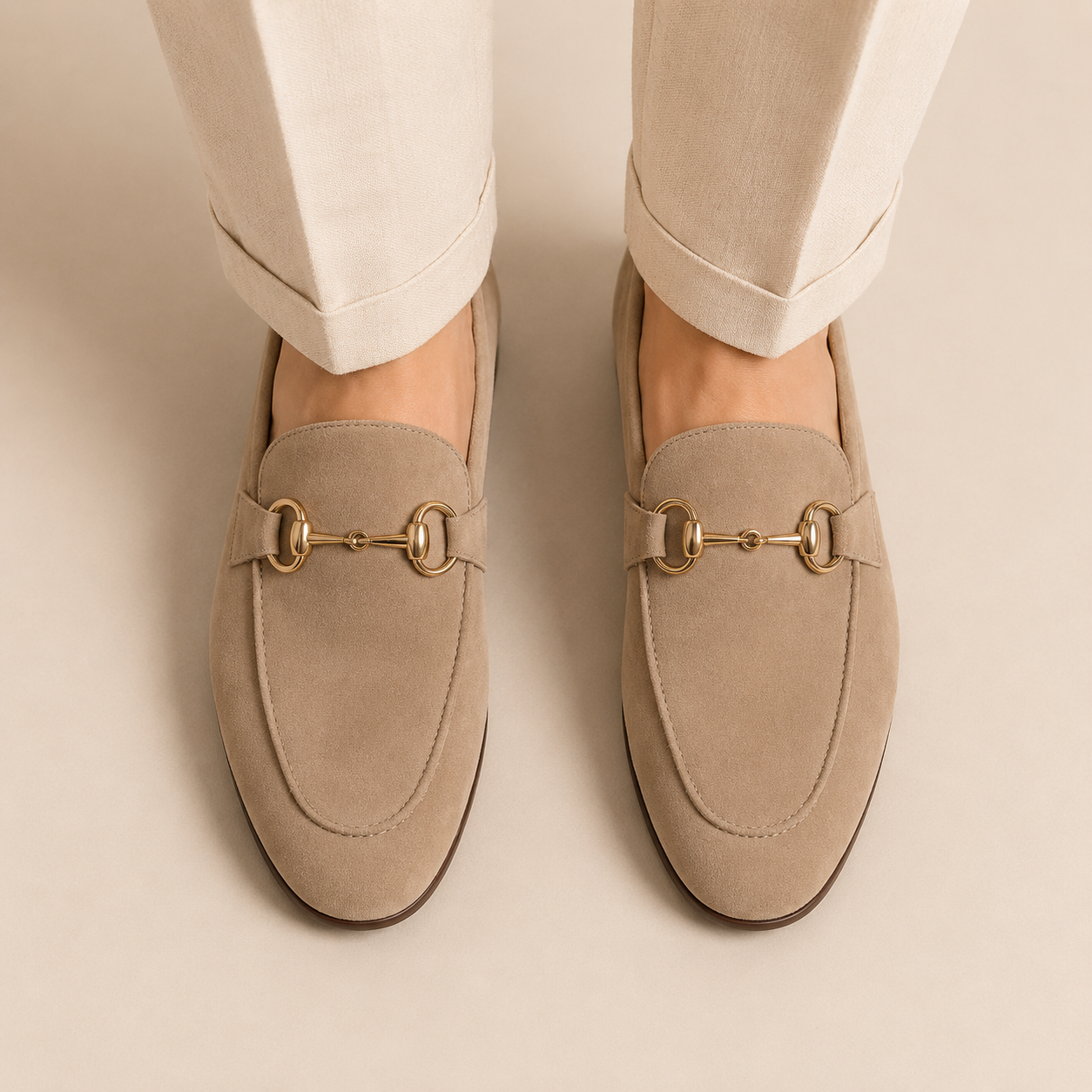 Alviora – Mocasines Ante Hombre Horsebit