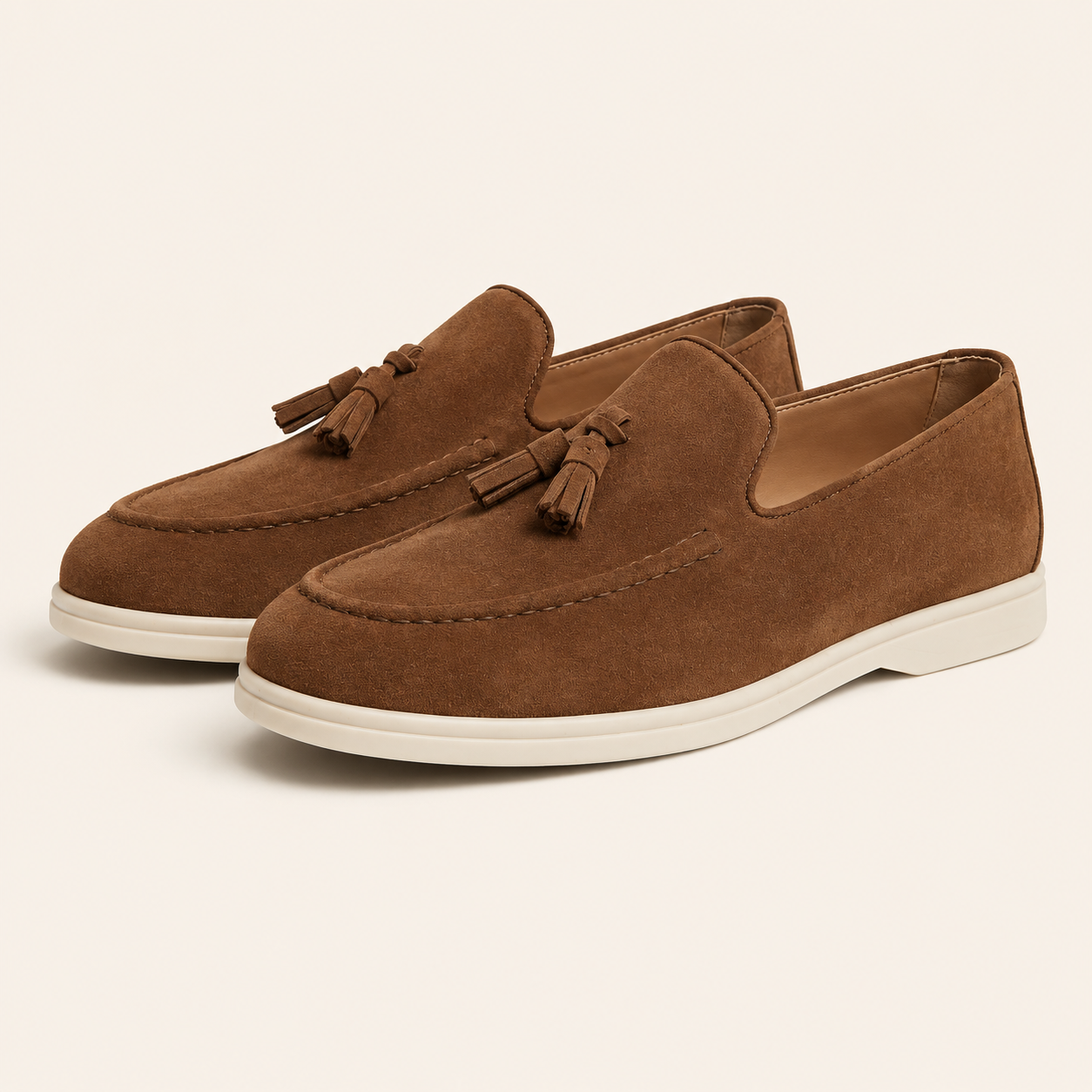Alviora – Mocasines Borlas Hombre Ante