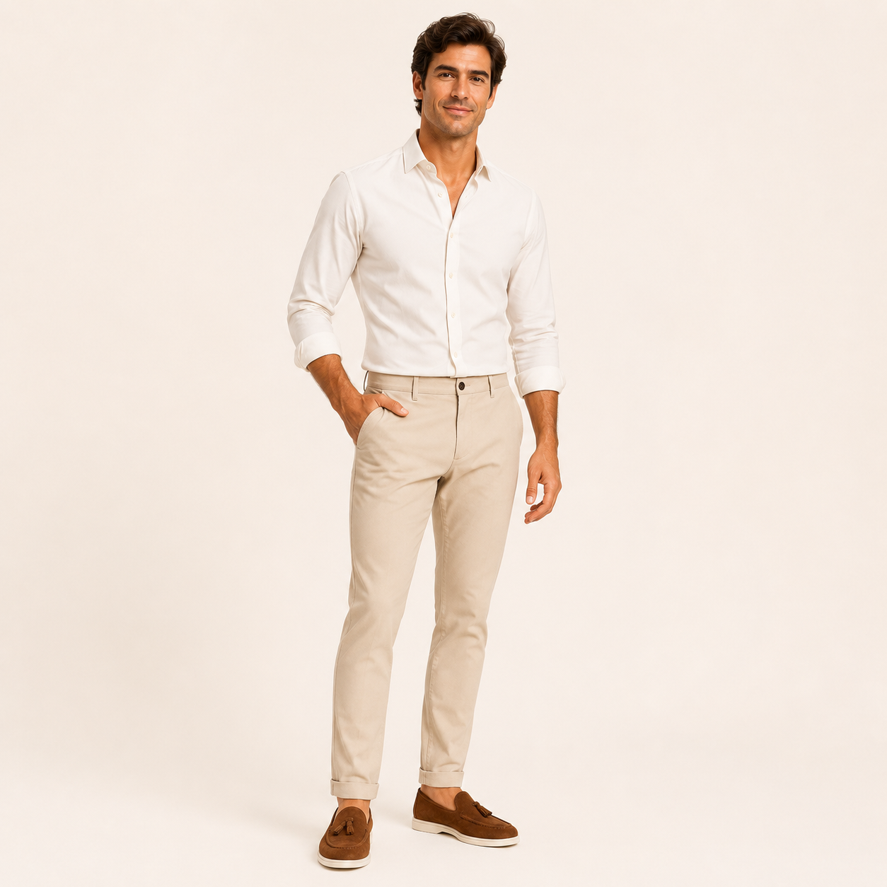 Alviora – Mocasines Borlas Hombre Ante