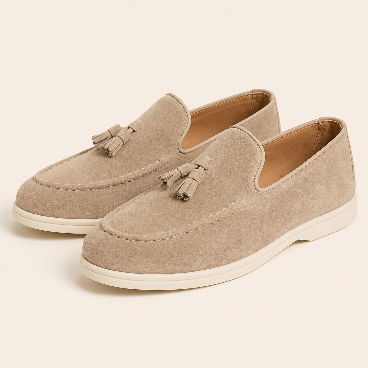 Alviora – Mocasines Borlas Hombre Ante