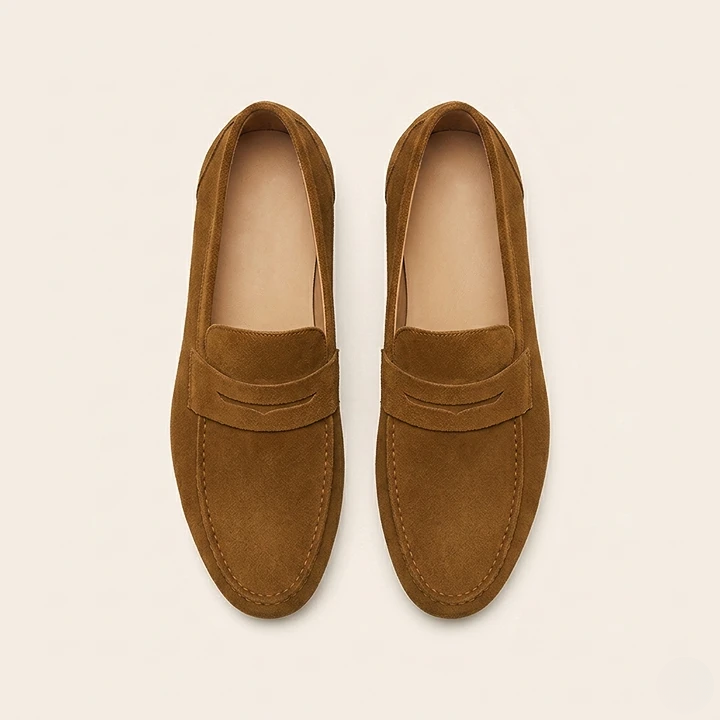 Alviora – Mocasines Hombre Ante Slip-On
