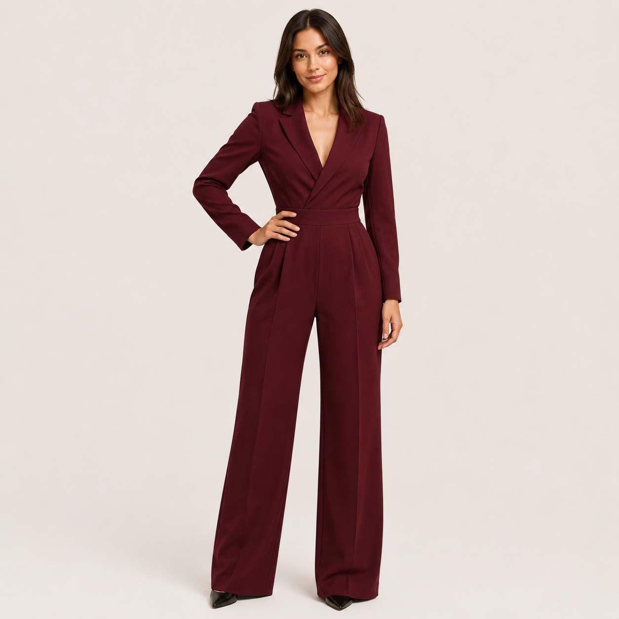Alviora – Mono Elegante Mujer Palazzo