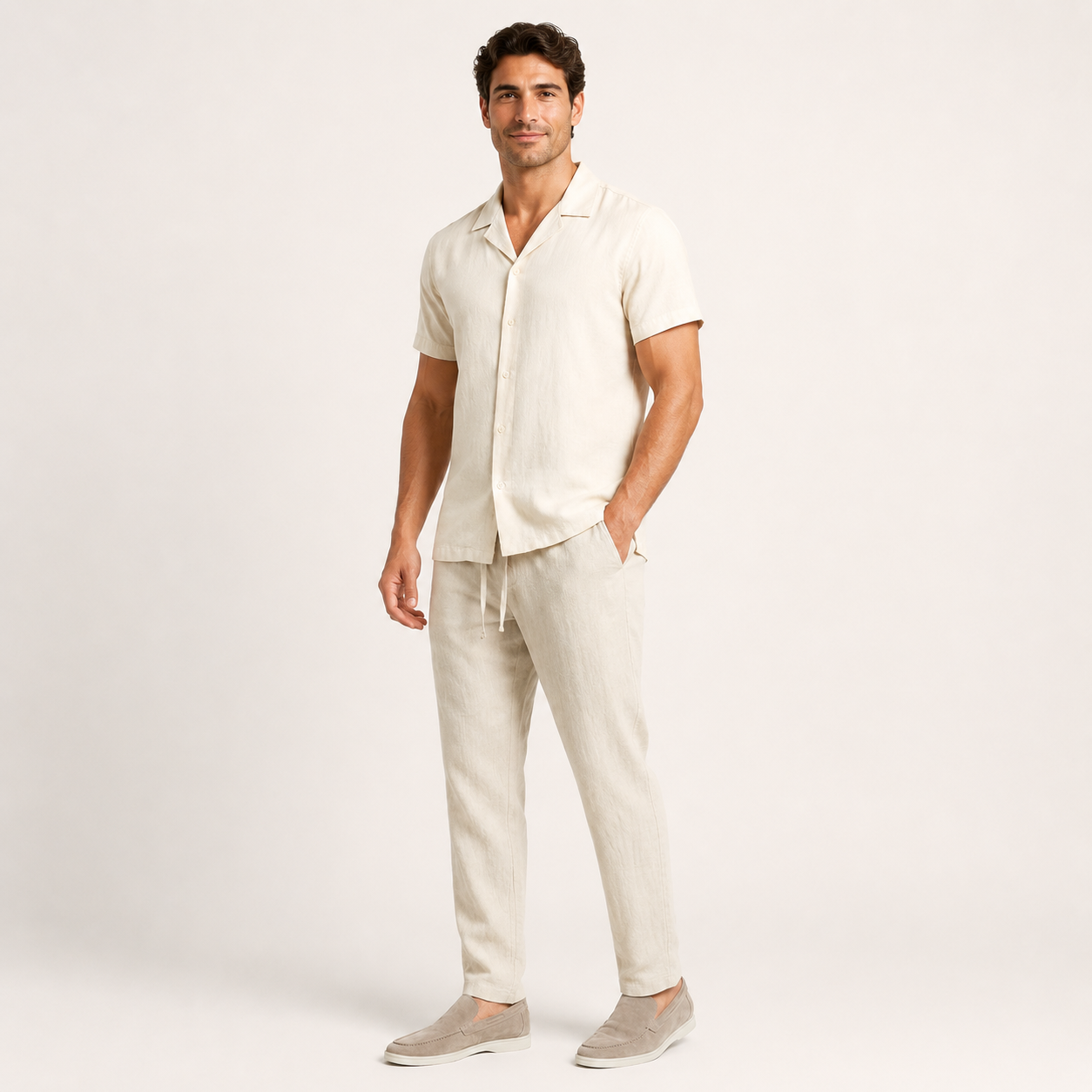 Alviora – Pantalón de Lino Hombre Casual