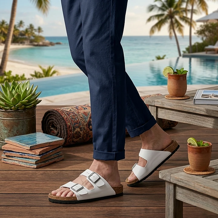 Alviora – Sandalias Hombre Doble Hebilla