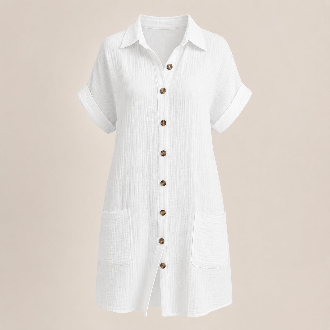 Alviora – Vestido Camisero Elegante Transpirable