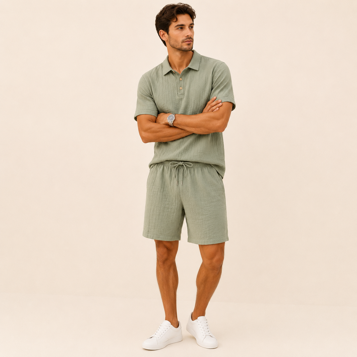 Conjunto Polo Lino Hombre