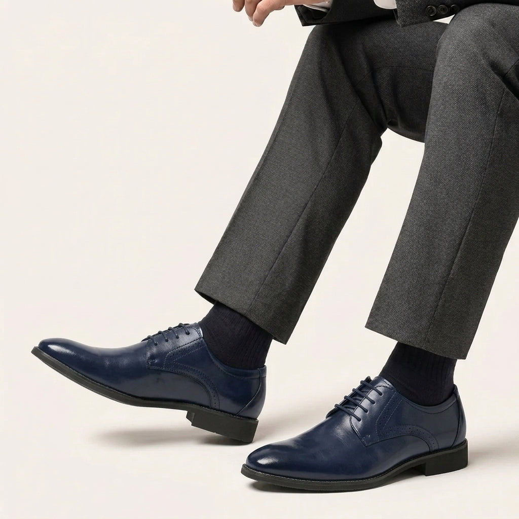 Zapatos Derby Hombre Piel