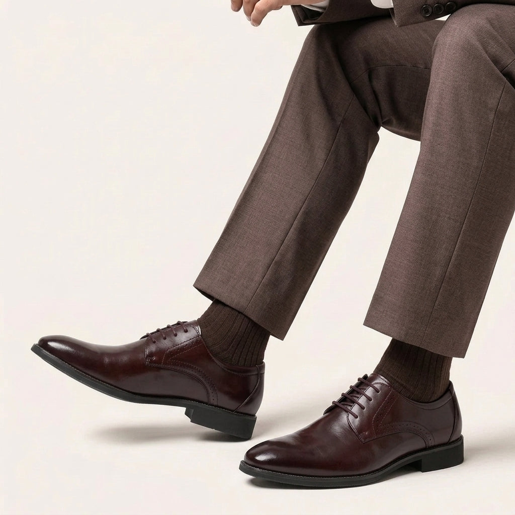 Zapatos Derby Hombre Piel