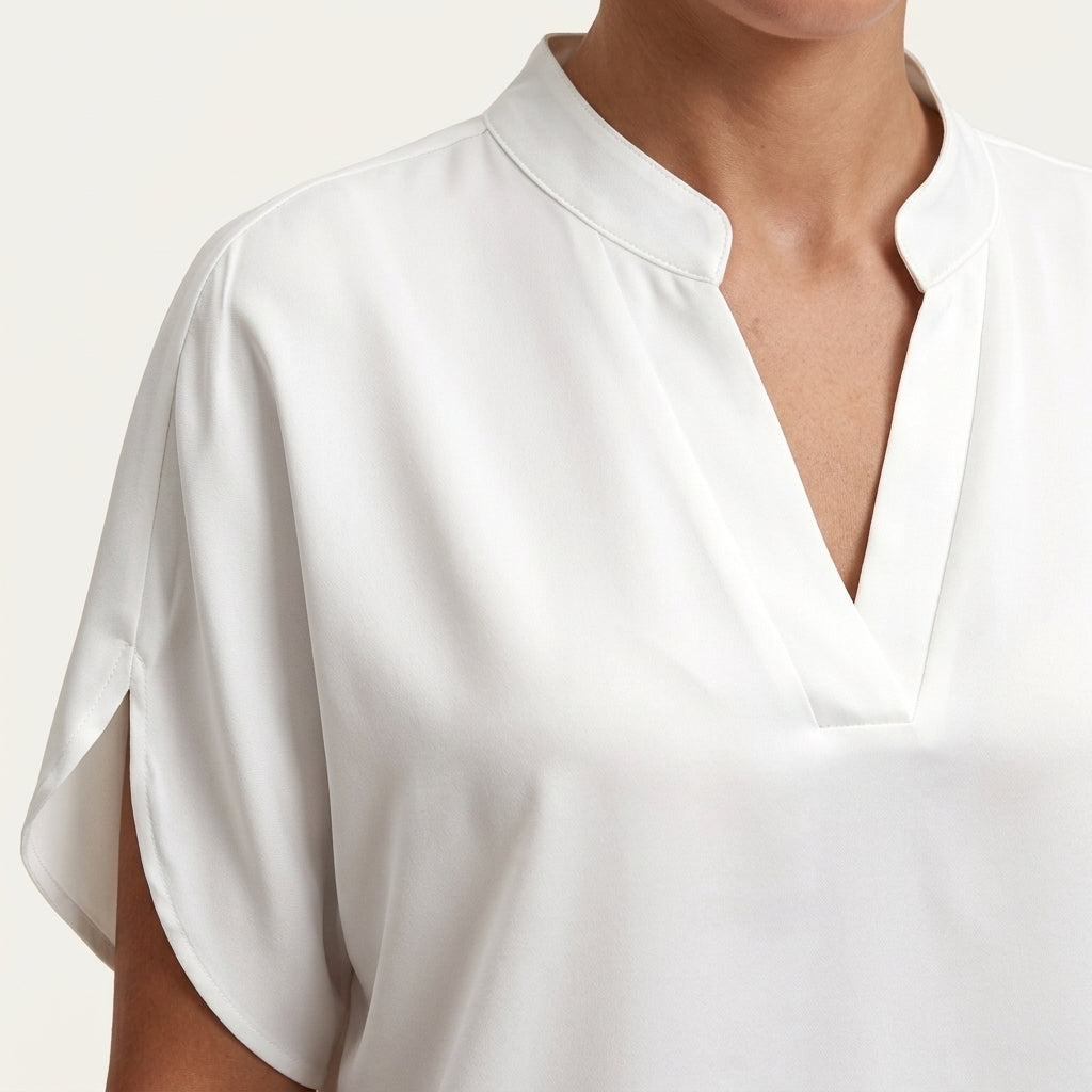 Top Estructurado Sin Mangas Elegante